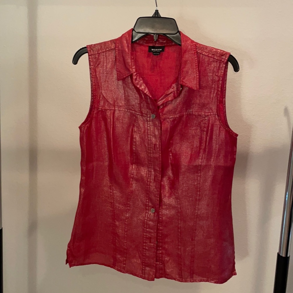 Red Iridescent Vest